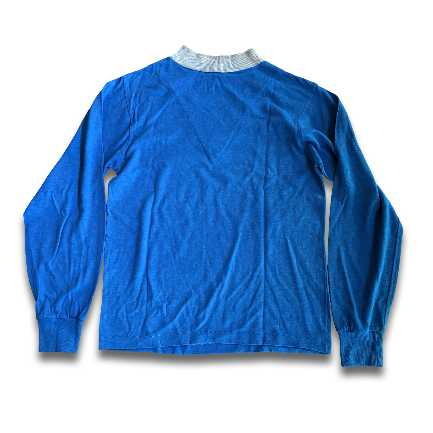 1980s Blue V-neck Sweater