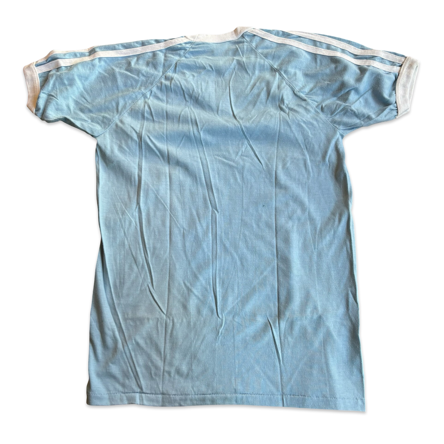1980s Washington D.C. The Nation’s Capital Graphic V Neck Striped Tshirt