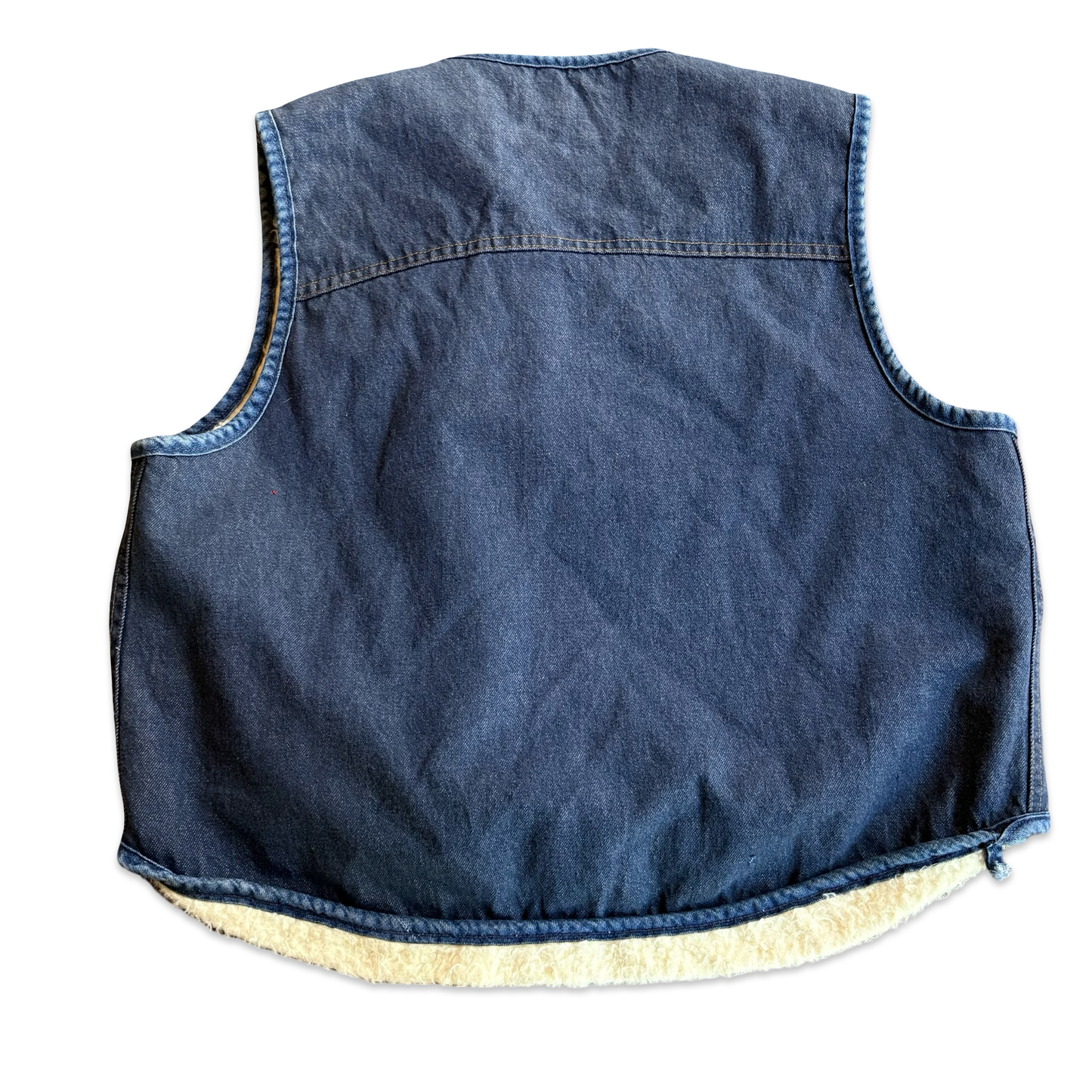 1970s Roebucks Sherpa Lined Jean Vest
