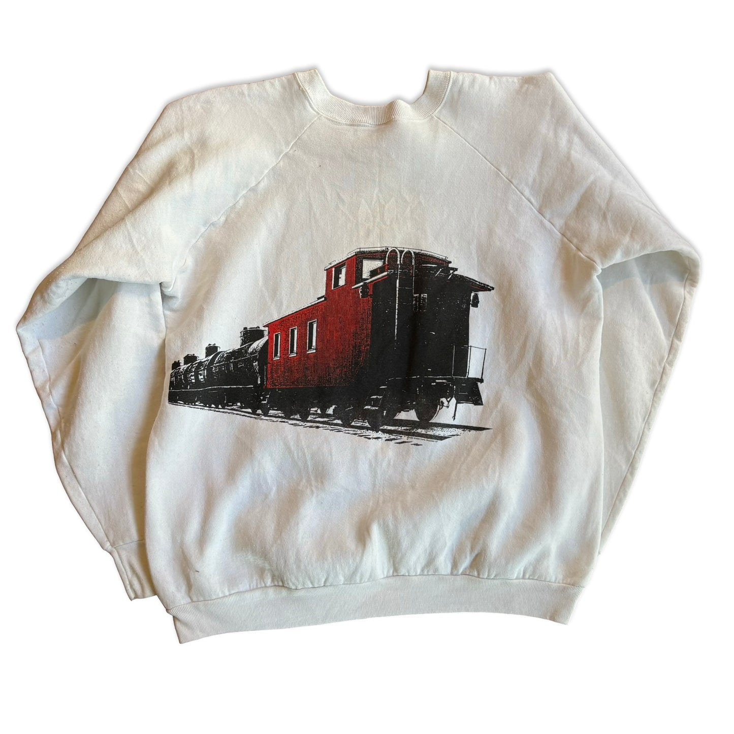 1990s Train Wraparound Graphic Sweatshirt