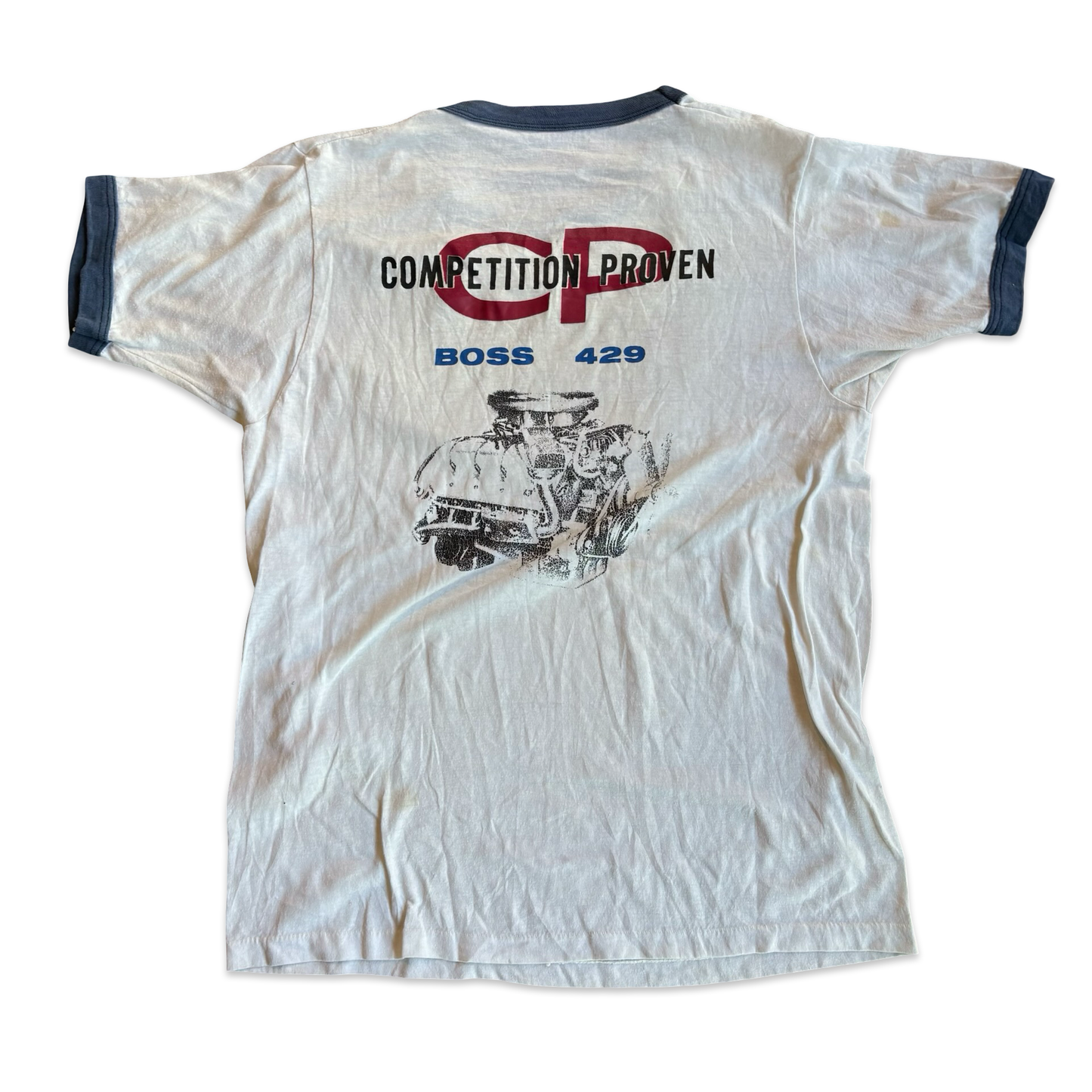 1980s Holman Moody Graphic Ringer Tshirt