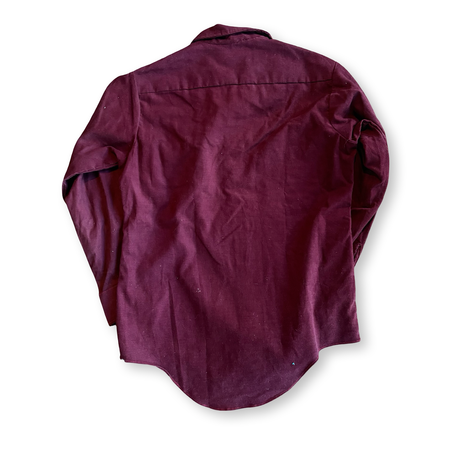 1980s Red Corduroy Western Button Up