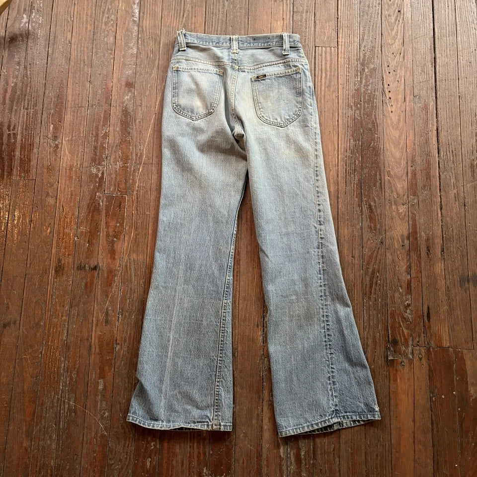 1970's Women's Lee Vintage Denim Flared Jeans