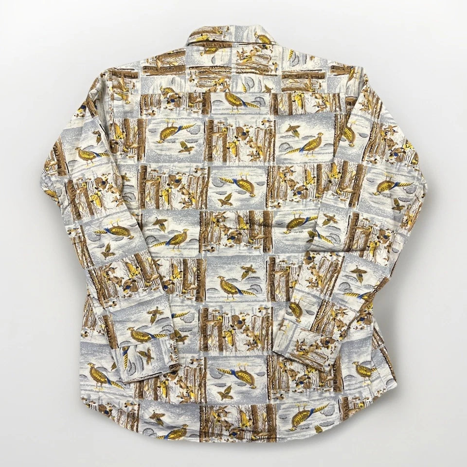 Permanent Press Birds Button Up Shirt