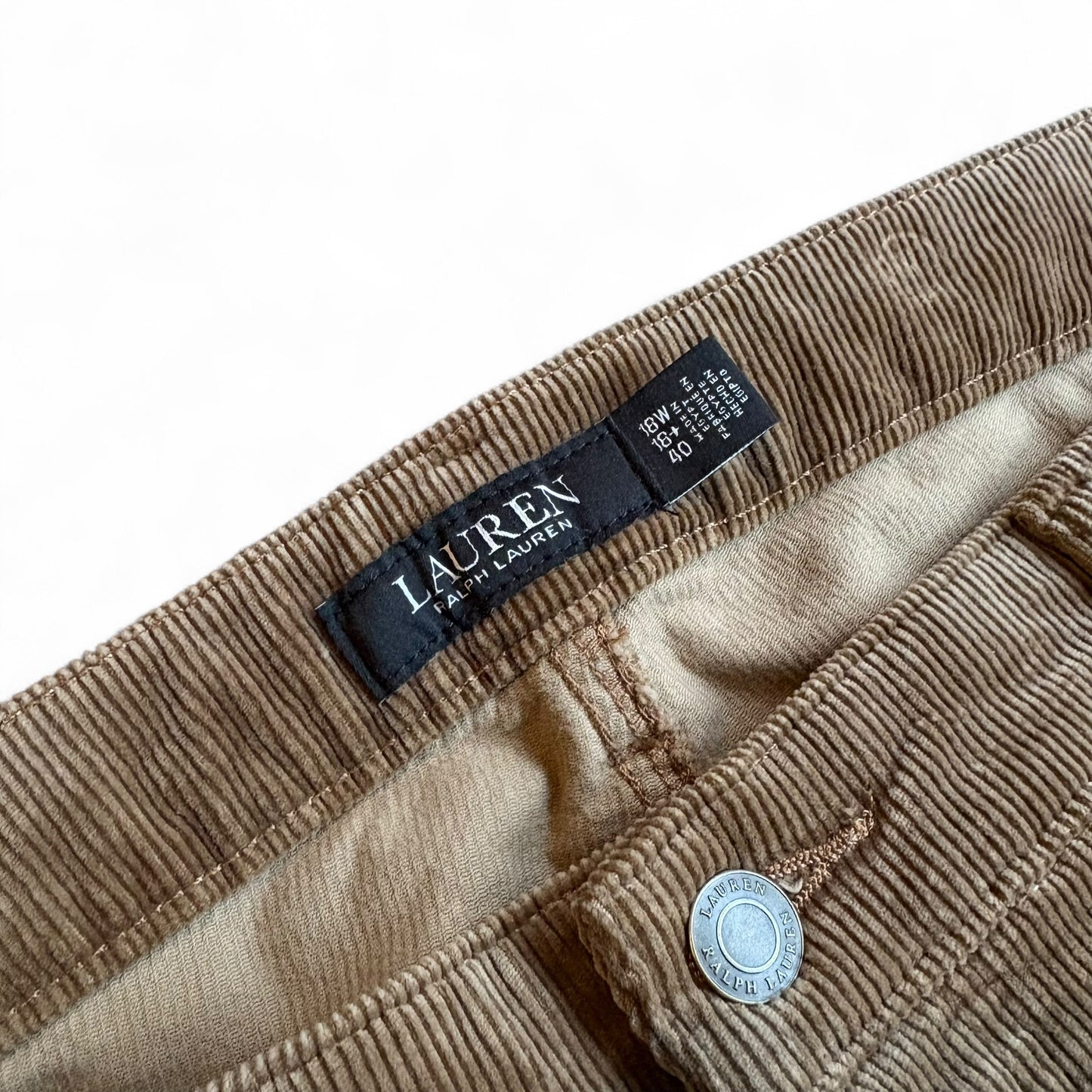 Y2K LAUREN RLL Mid Rise Corduroy Pants