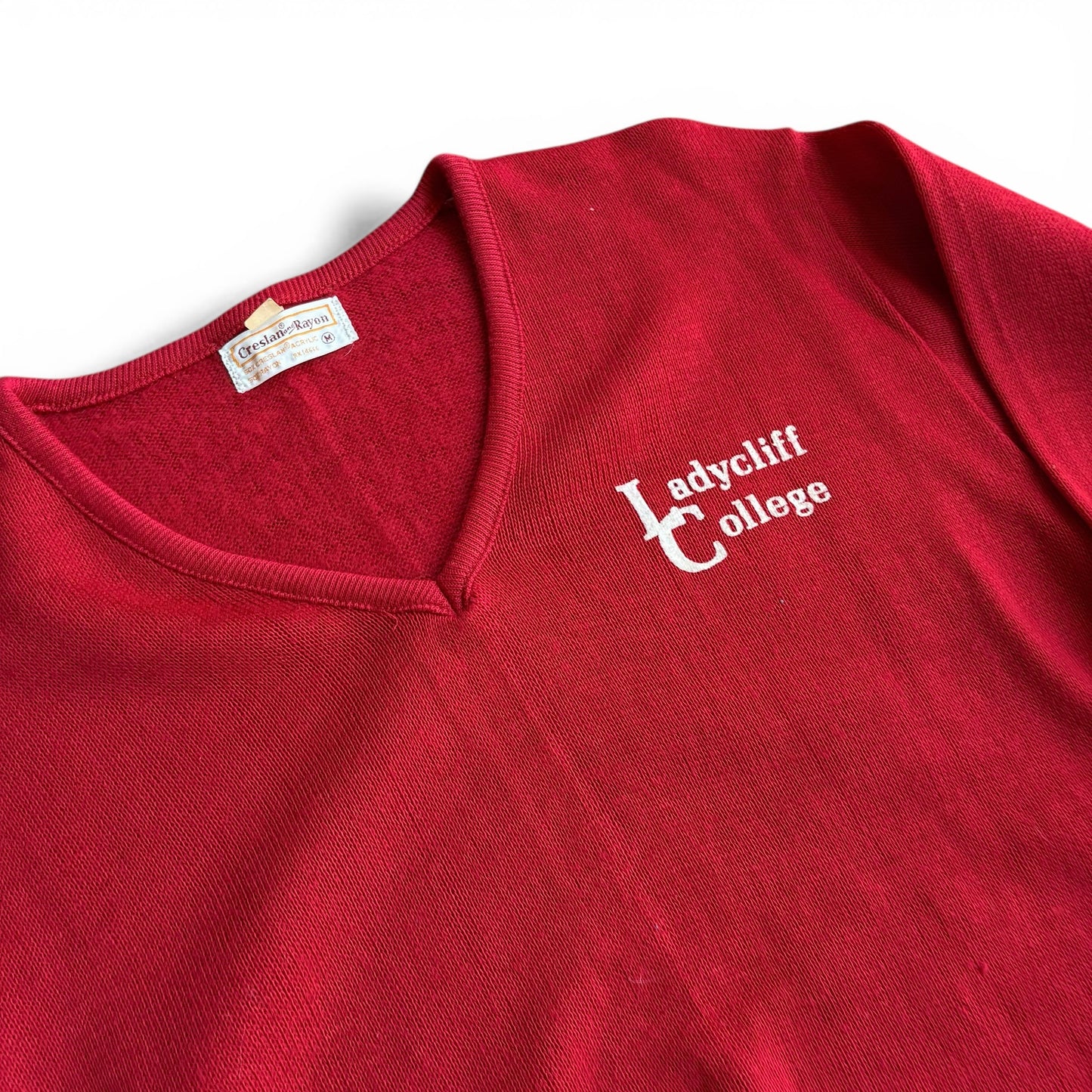 1970s Raylon Lady-cliff College Sweater