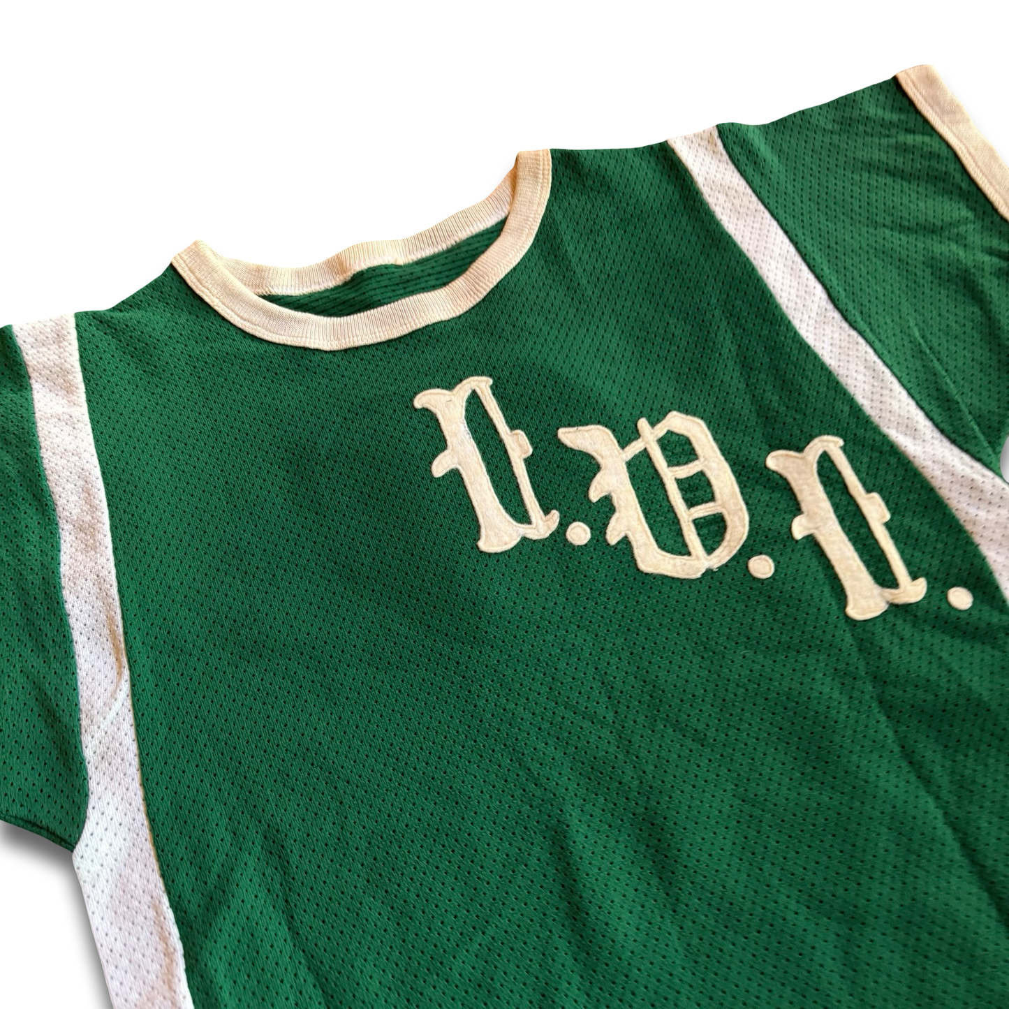 1950s Green Embroidered Jersey