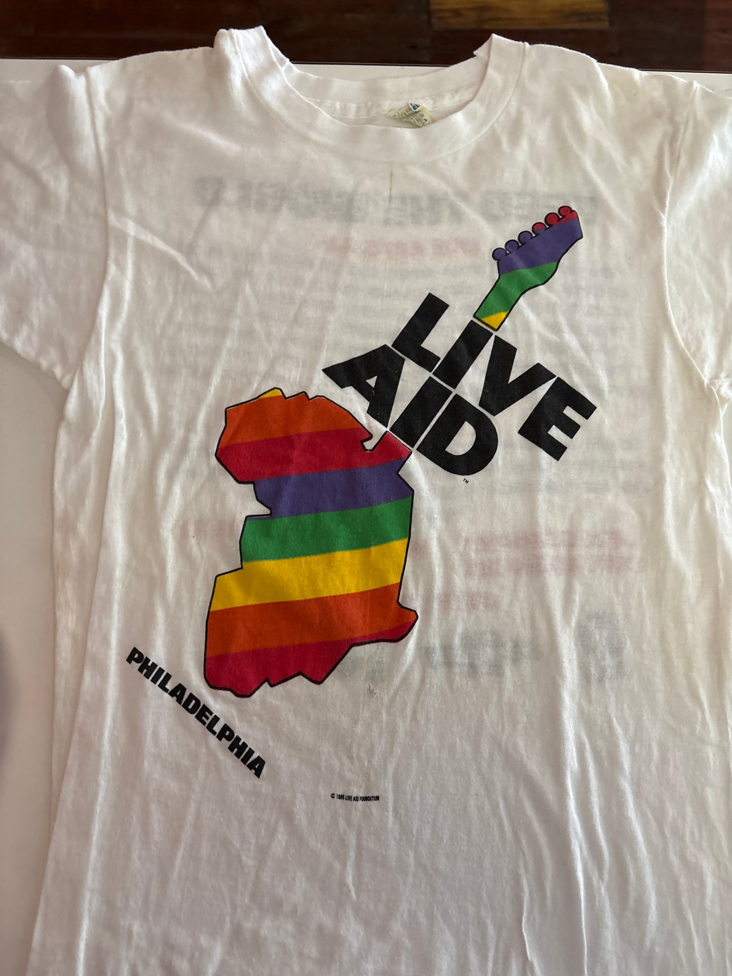 1985 Live Aid Philadelphia Tee