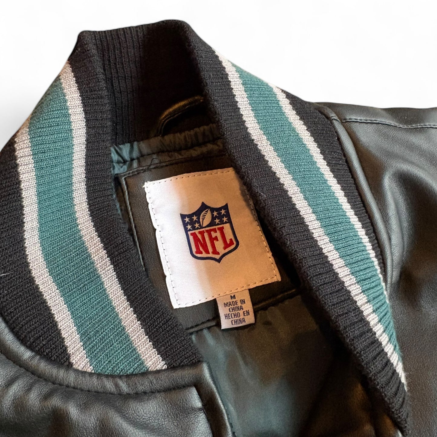 Y2K Philadelphia Eagles Leather Jacket