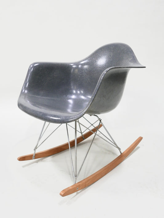 1950s Eames Rocking Armchair Elephant gray
