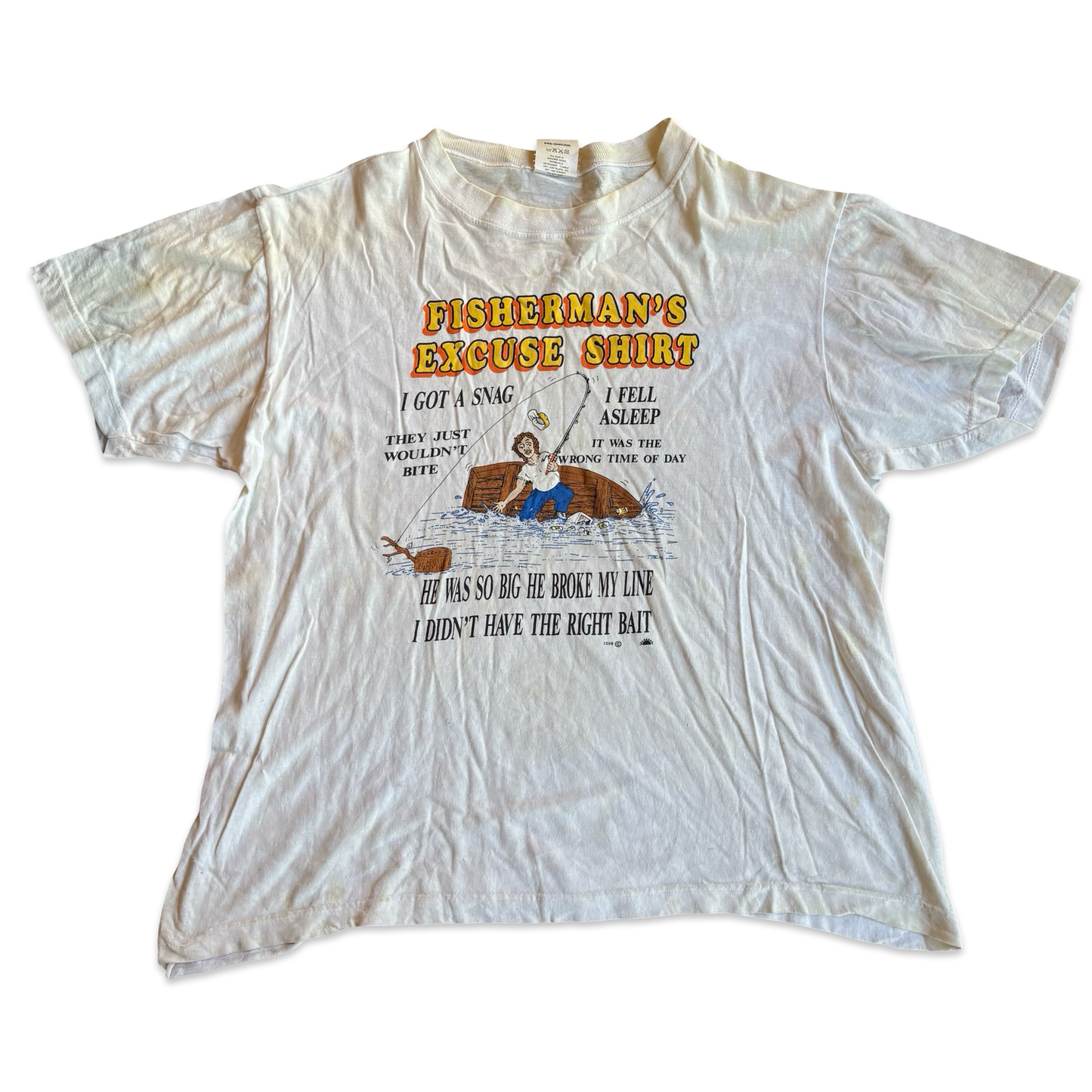 1990s Fisherman’s Excuse Shirt Graphic Tshirt