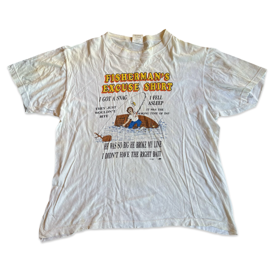 1990s Fisherman’s Excuse Shirt Graphic Tshirt