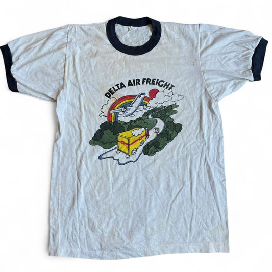 1970s Delta Air Freight Ringer Tee