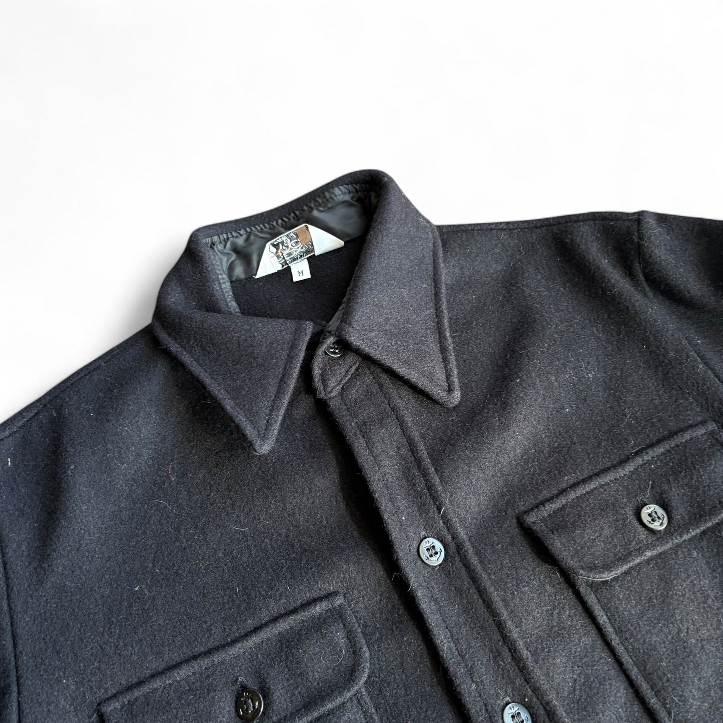 1970s Fox Knapp Wool Button Up
