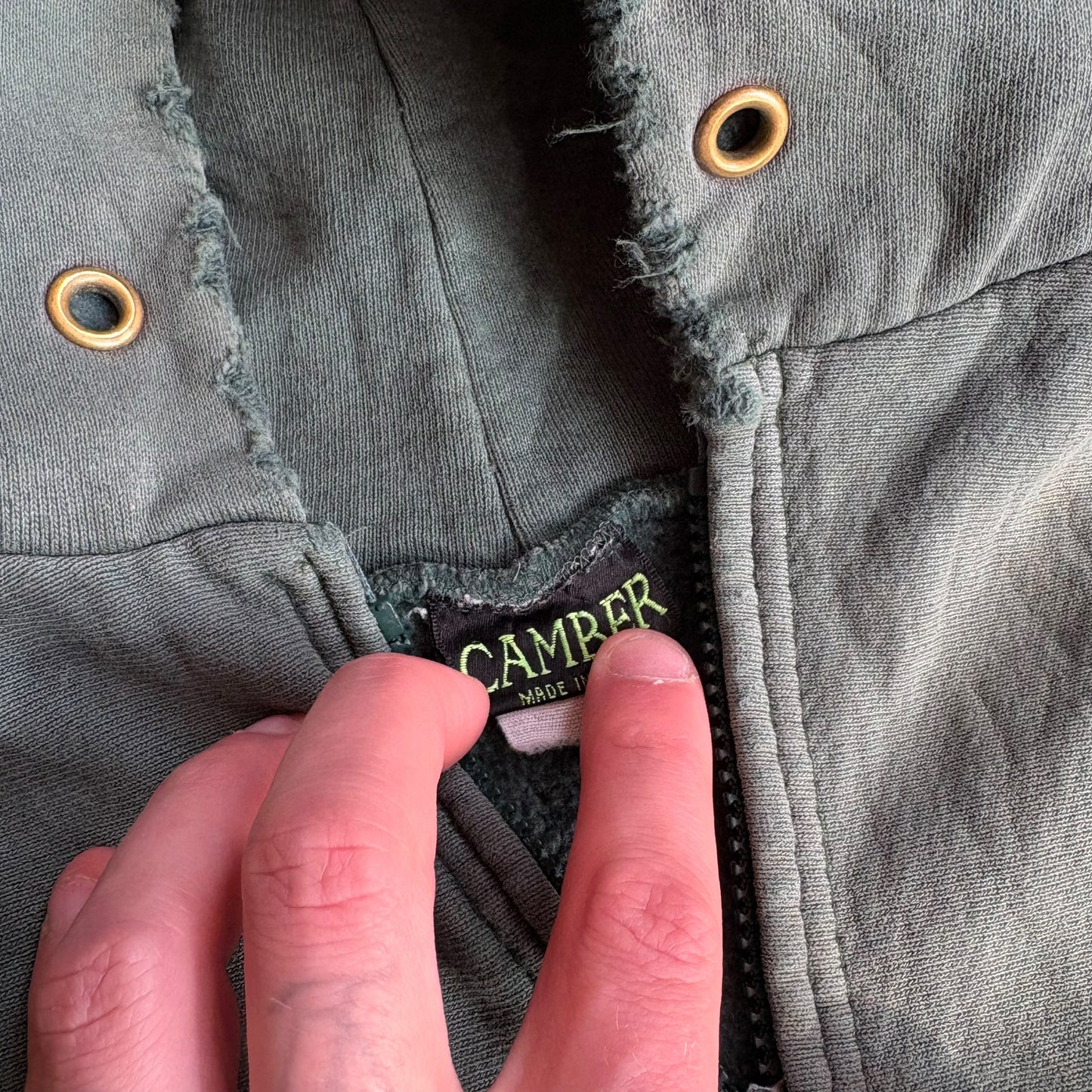 1990s Camber Embroidered Zip Hoodie