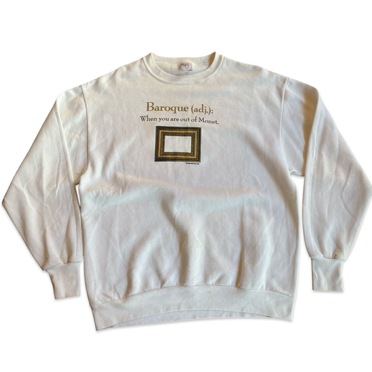 1990s Baroque (adj.) Art Graphic Sweatshirt