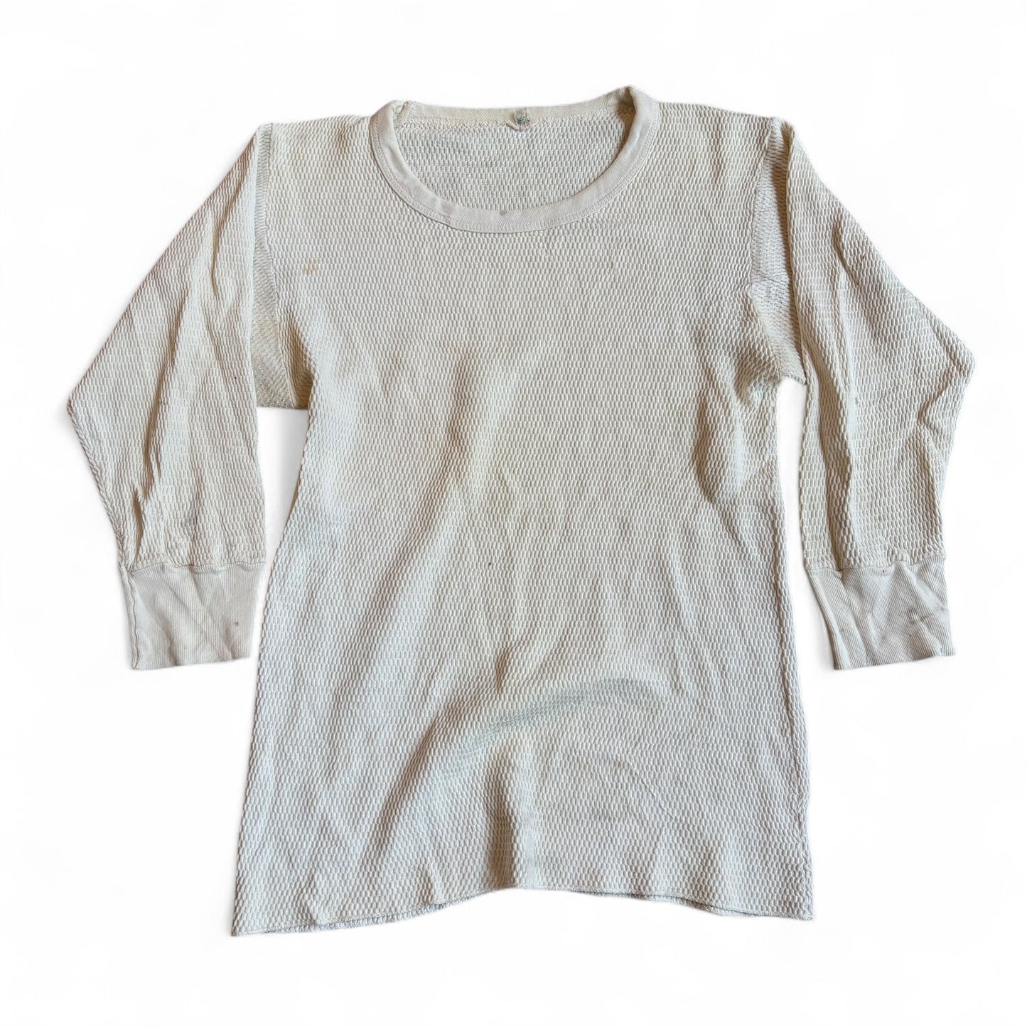 1980s Hanes Waffle Knit Thermal