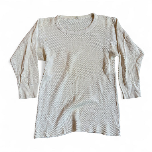 1980s Hanes Waffle Knit Thermal