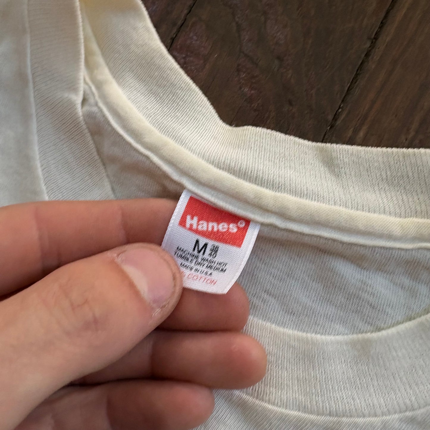 White Hanes Ace Soccer Tee