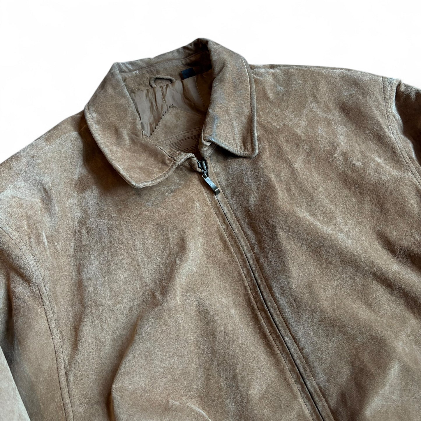 1990s Round-tree Leather Jacket