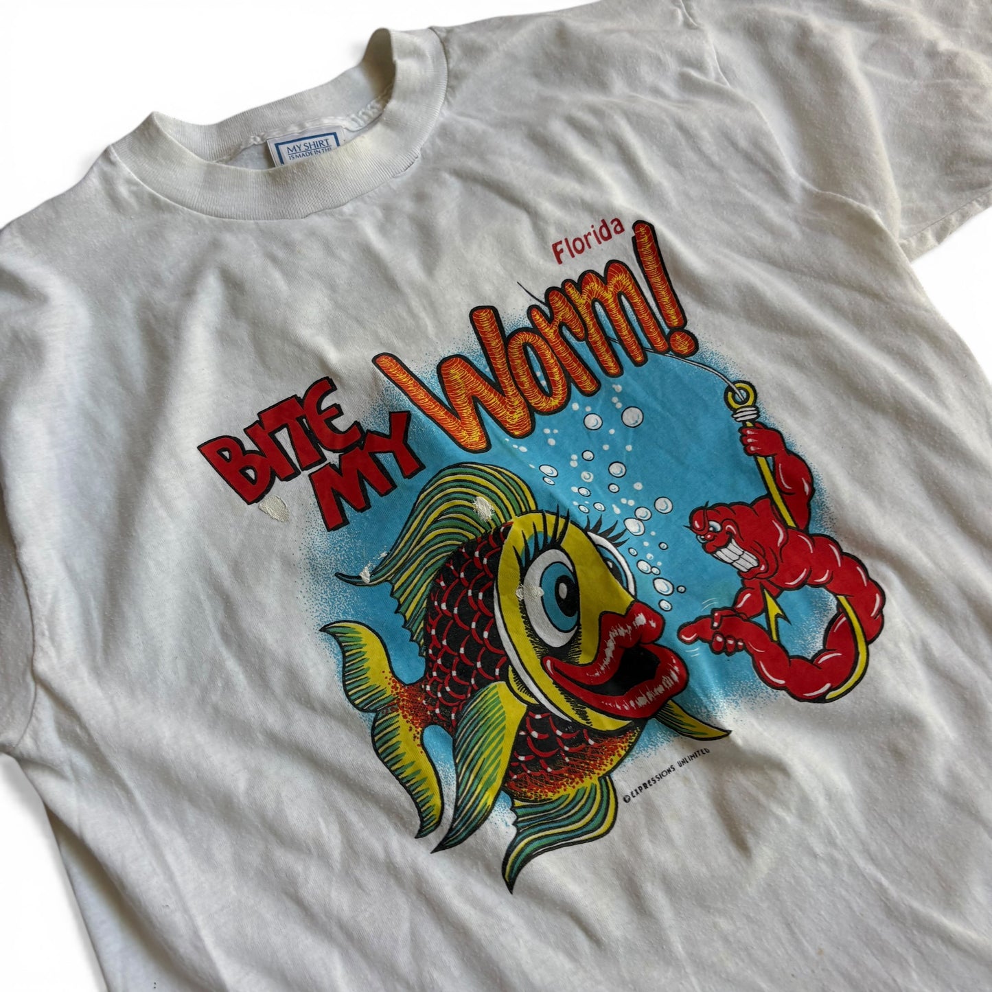 1990s Bite My Worm Florida Tee