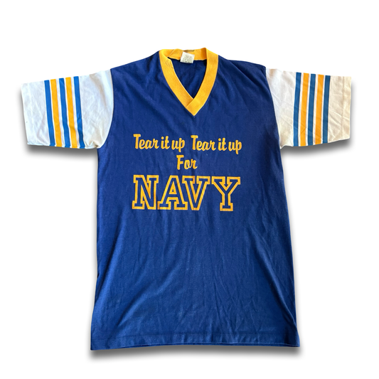 1980s Tear It Up Navy Jersey Tee