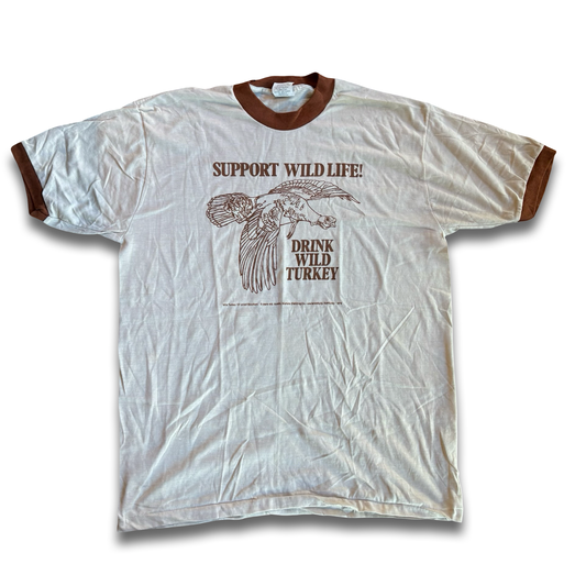 1970s Support Wild Life Ringer Tee
