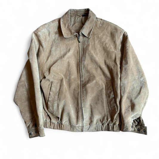 1990s Round-tree Leather Jacket