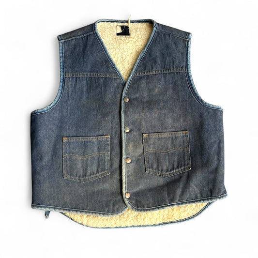 1980s Roebucks Sherpa Lined Vest