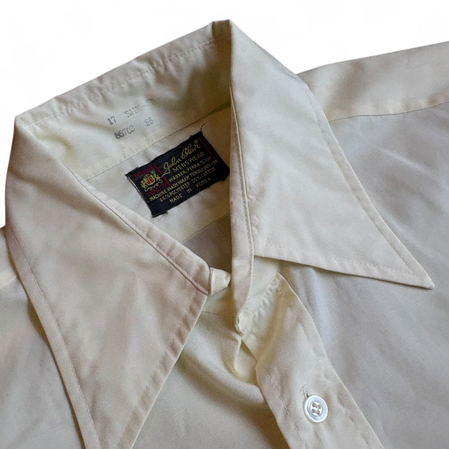 1970s John Blair Yellow Button Up