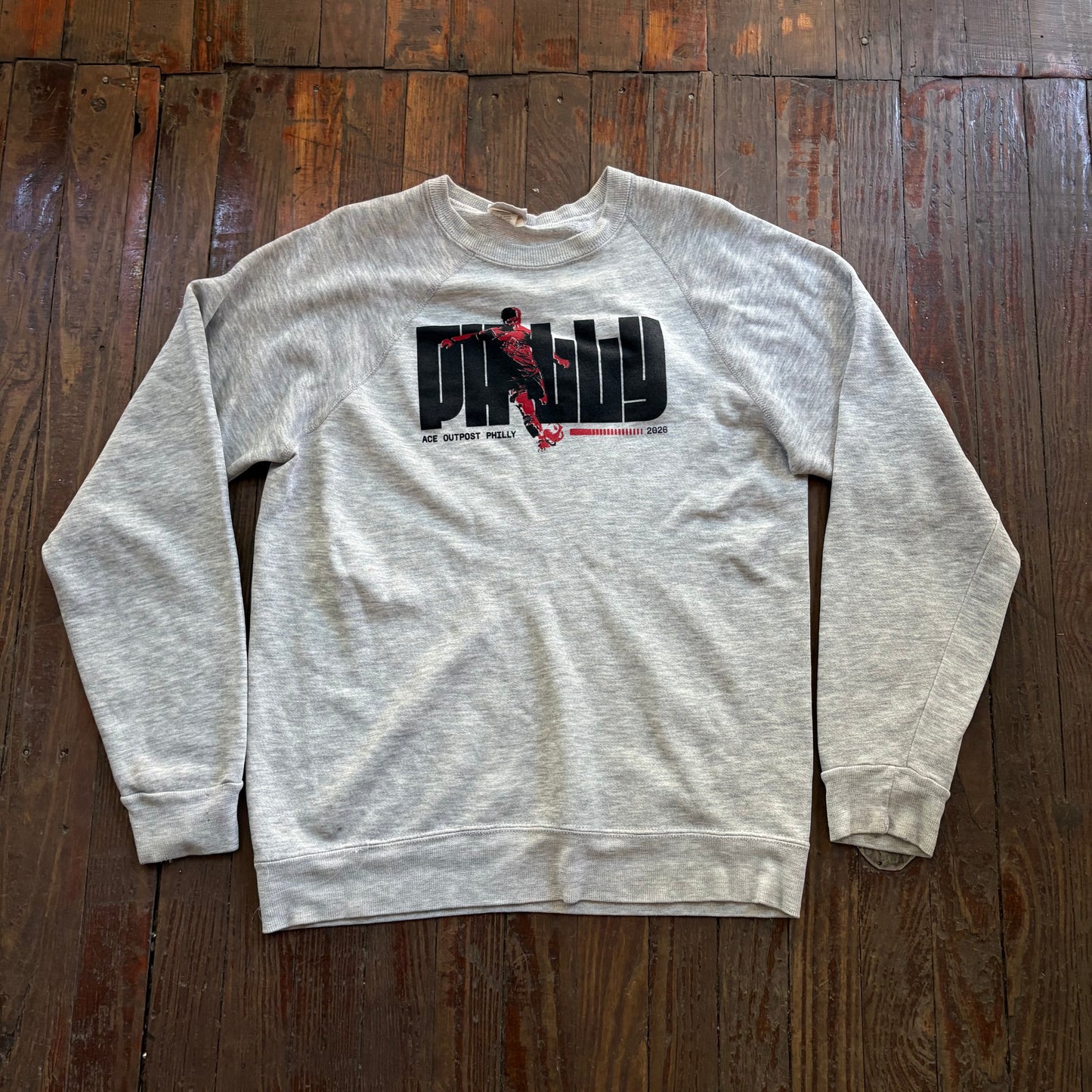 Grey Ace Soccer Crewneck