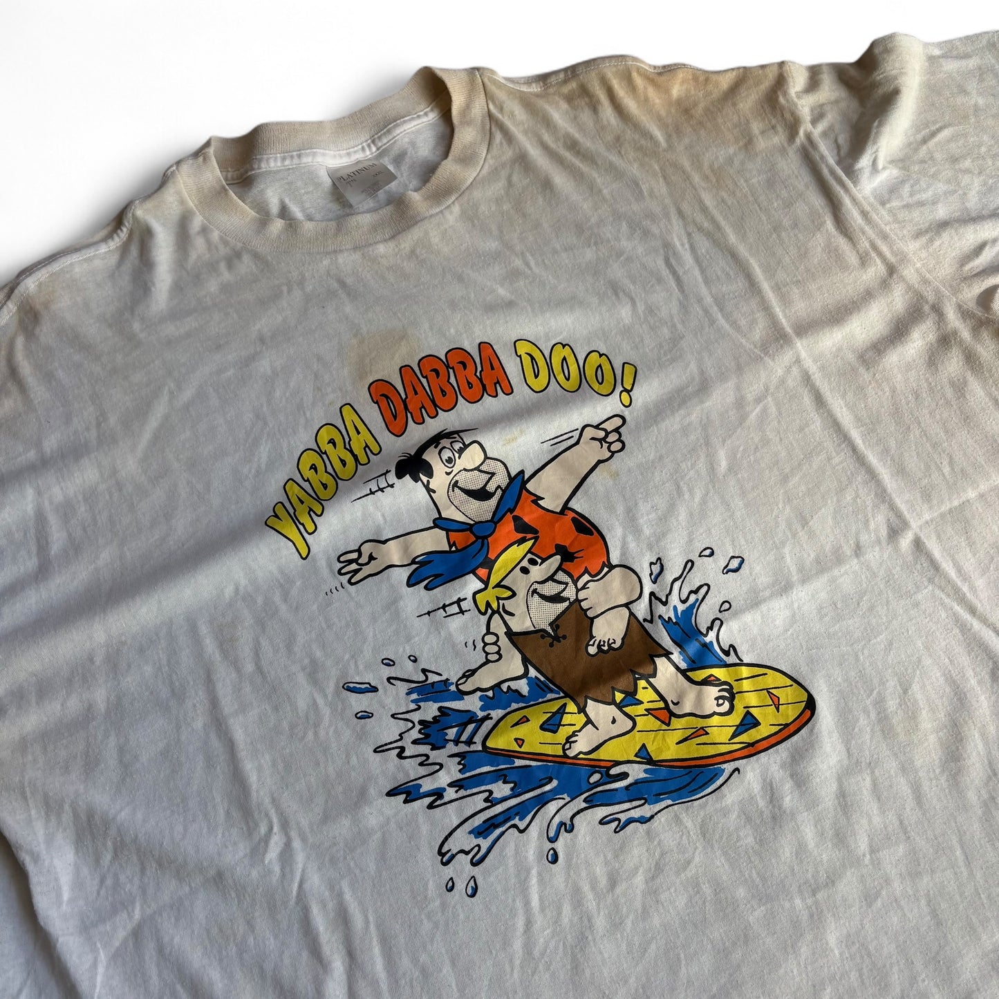 1990s Flintstones Surfing Tee