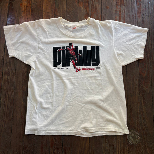 White Hanes Ace Soccer Tee