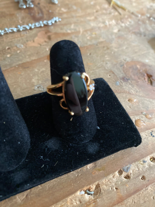 Black onyx ring