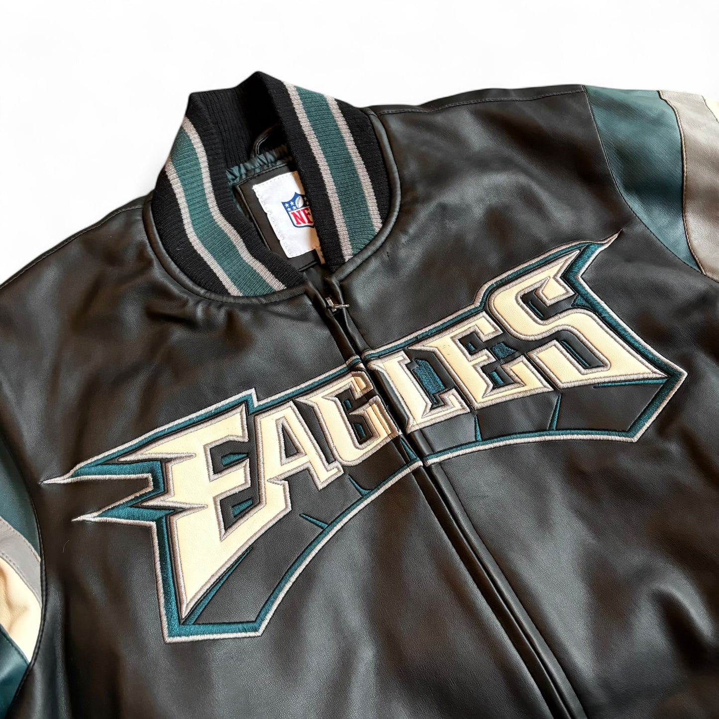 Y2K Philadelphia Eagles Leather Jacket