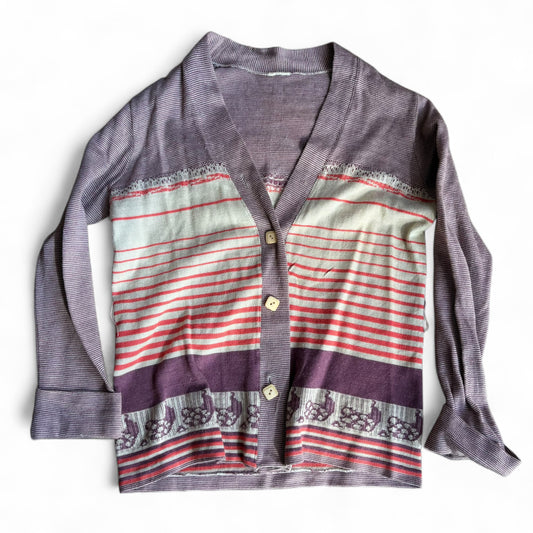 1970s Loomed Cardigan