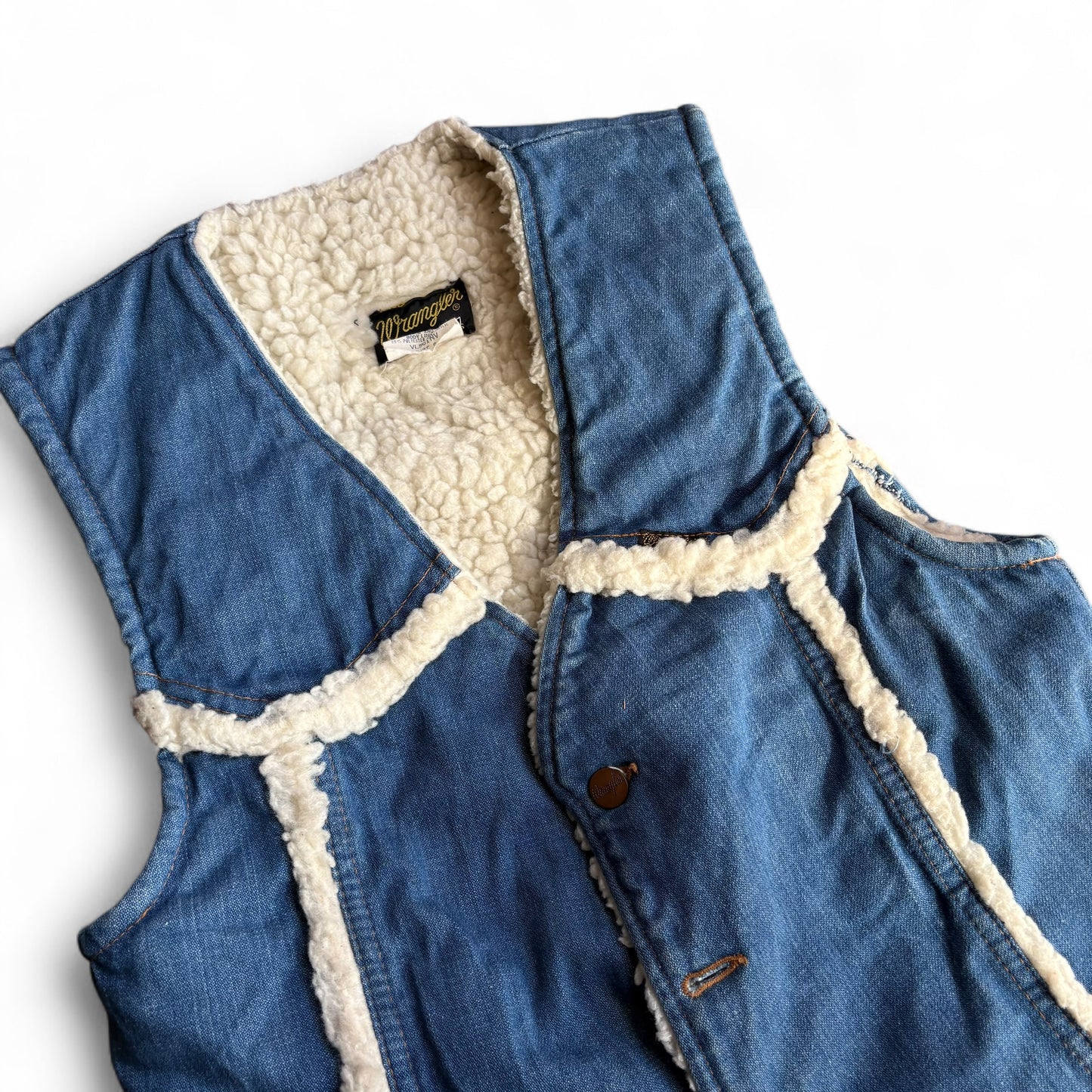 1970s Wrangler Sherpa Vest