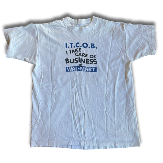 1990s I Take Care Of Business Walmart Tee