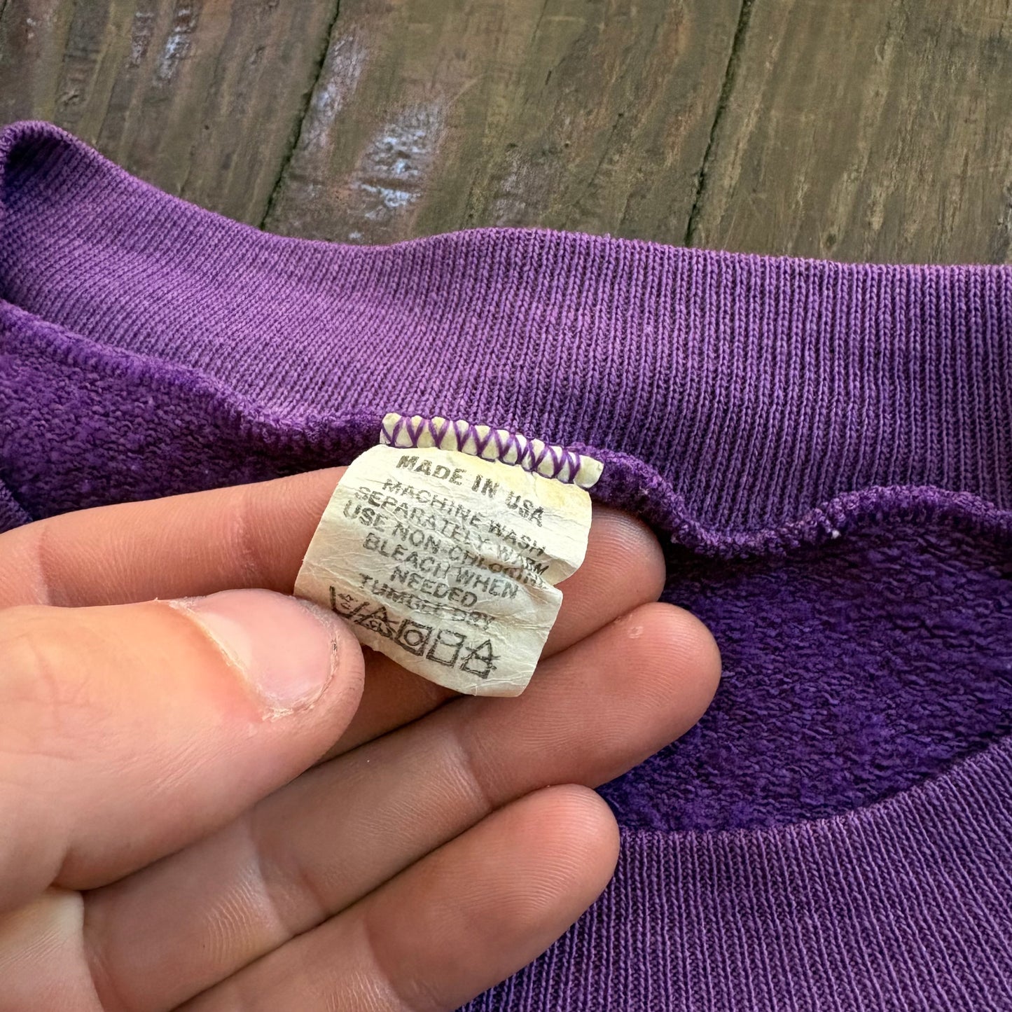 Purple Ace Soccer Crewneck