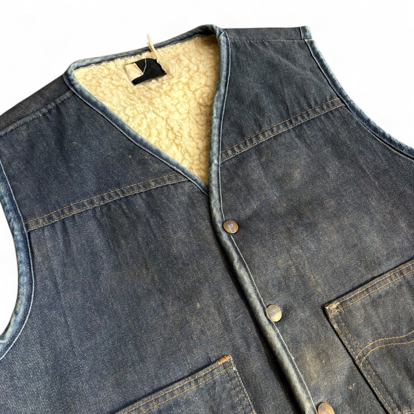 1980s Roebucks Sherpa Lined Vest