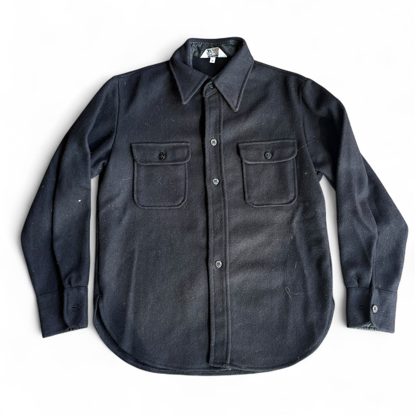 1970s Fox Knapp Wool Button Up