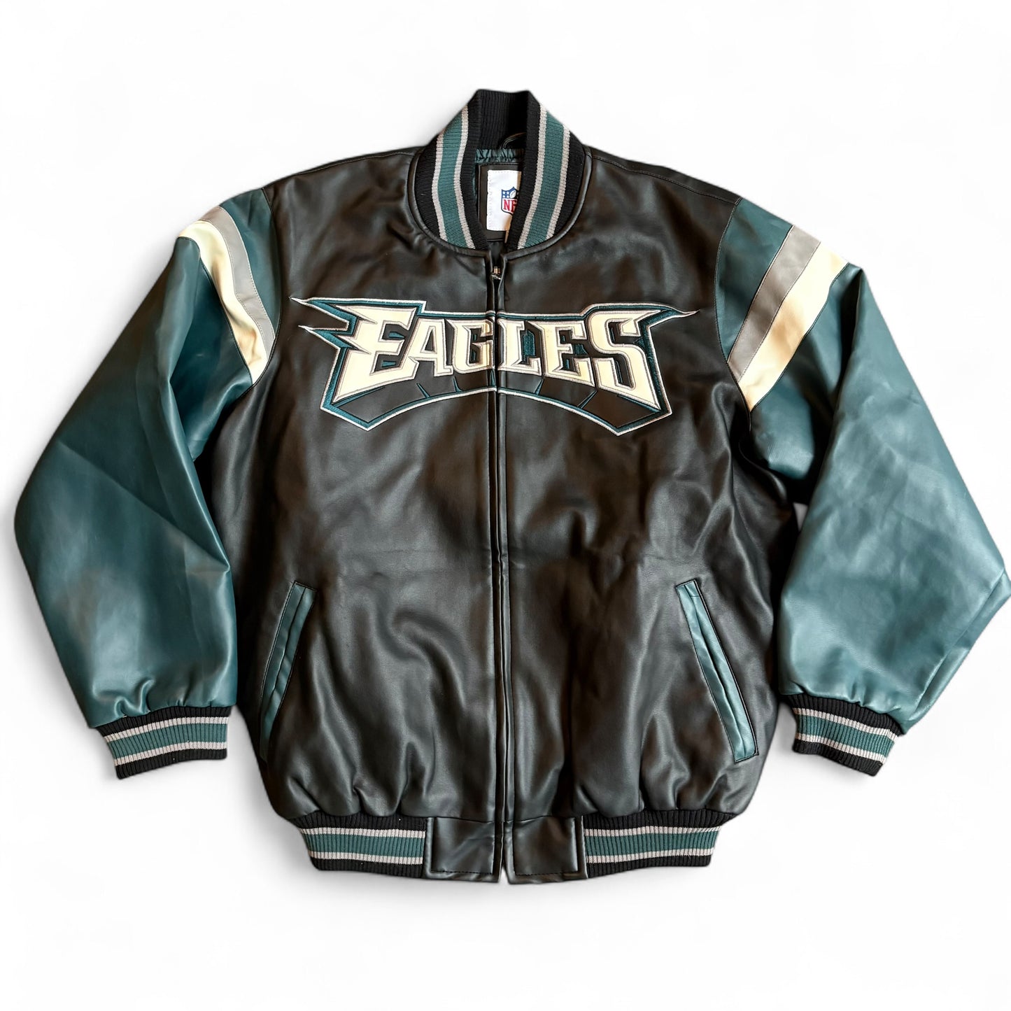 Y2K Philadelphia Eagles Leather Jacket