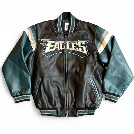 Y2K Philadelphia Eagles Leather Jacket