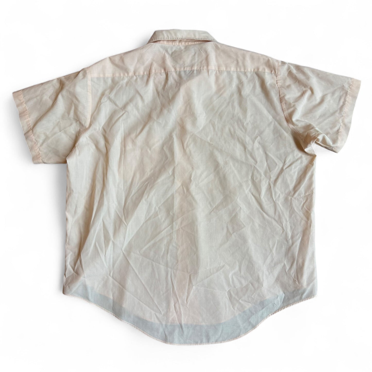1970s Salmon Pink John Blair Button Up