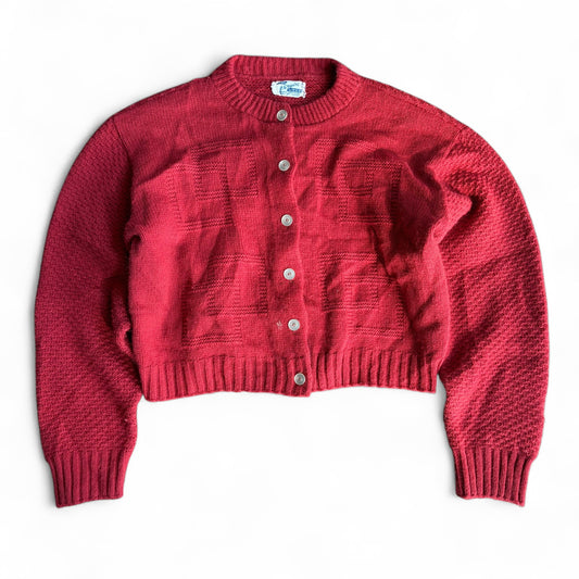 1970s Virgin Acrylic Cropped Cardigan
