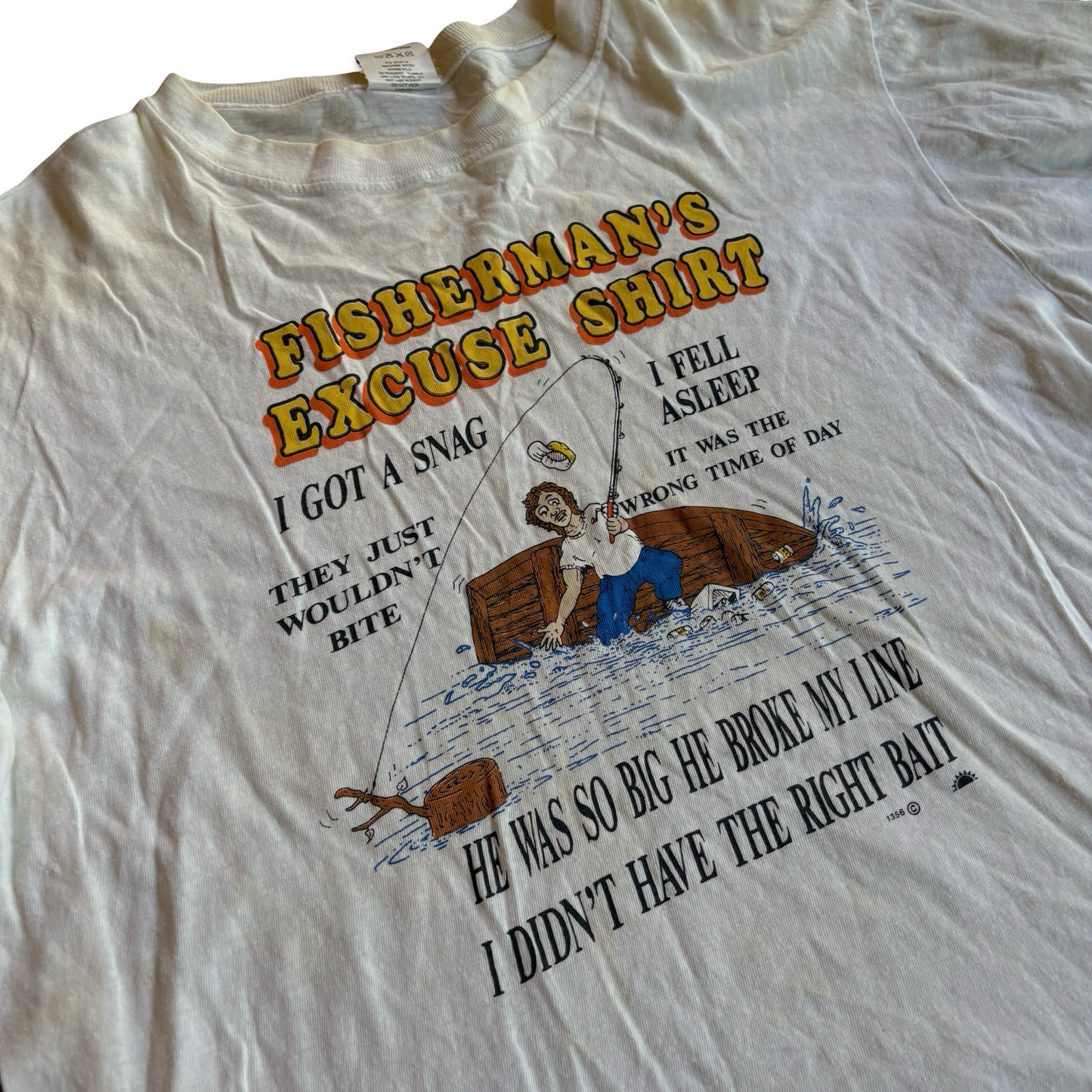 1990s Fisherman’s Excuse Shirt Graphic Tshirt
