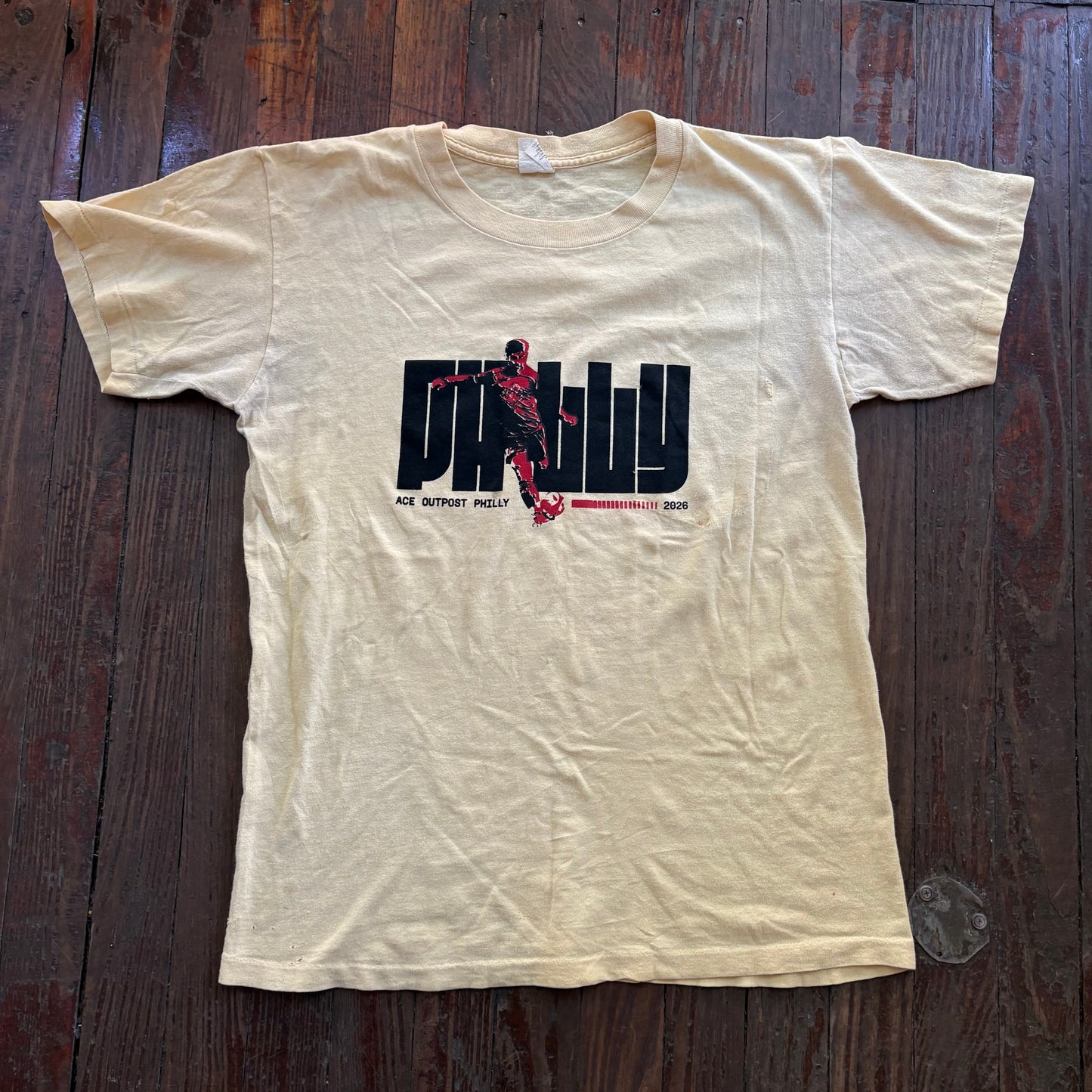 Pale Yellow Ace Soccer Tee