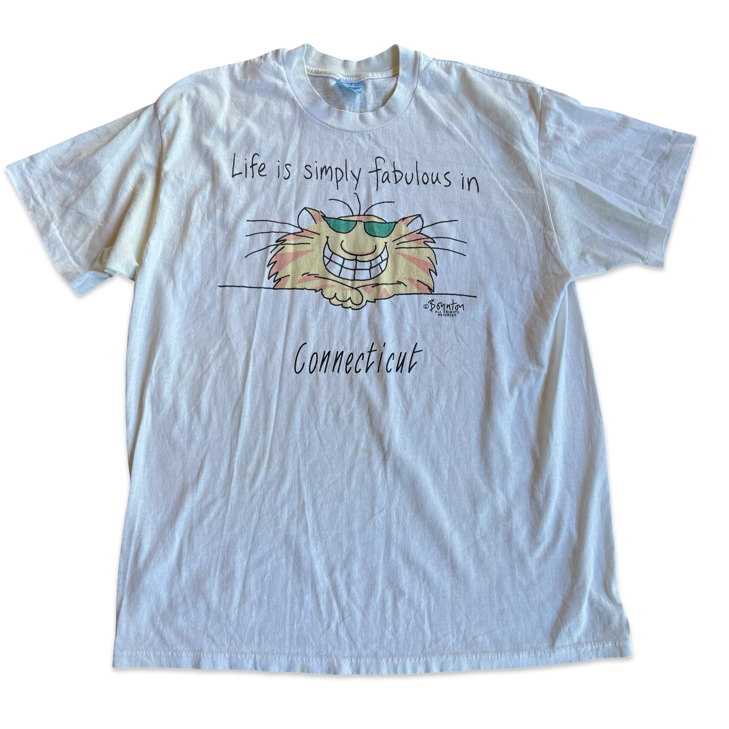 1980s Life Is Simply Fabulous In Connecticut Graphic Tshirt