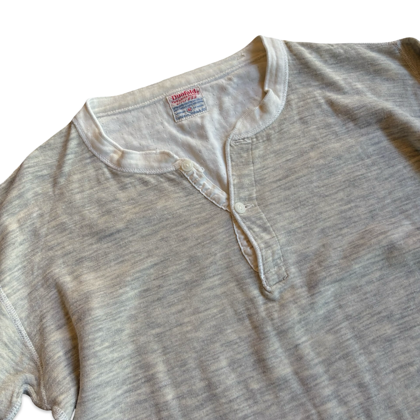 1950s Duofold Two Later Fabric Henley