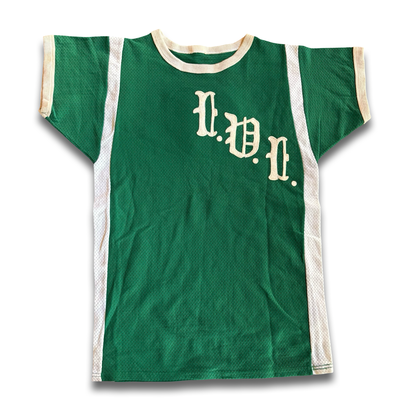 1950s Green Embroidered Jersey